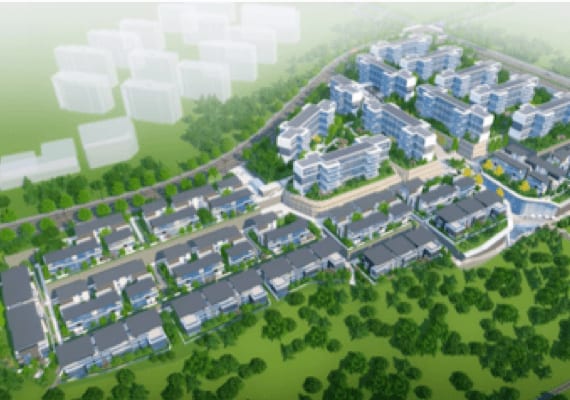 Houseplan community master-plan render
